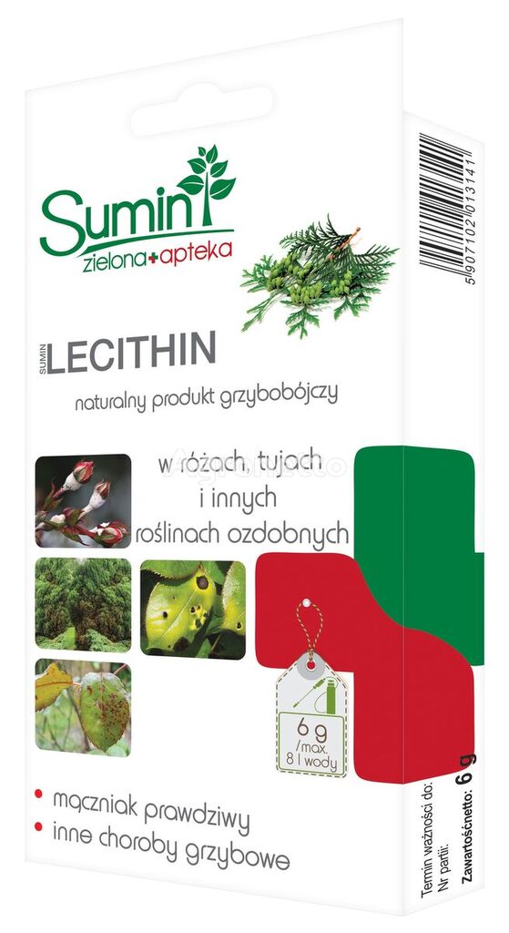SUMIN LECITHIN 12G fights diseases of roses, thujas and other ornamental plants