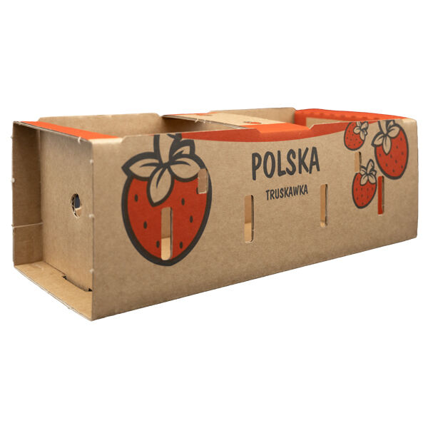 Cardboard box 1KG for strawberries "My Fruit"