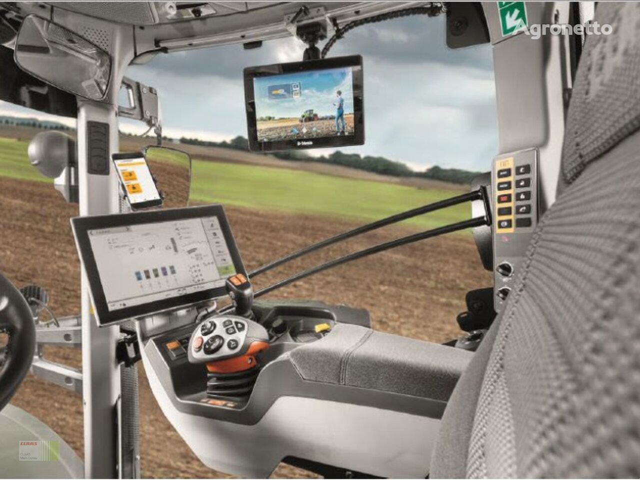 Claas TRIMBLE GFX-750 navigation system for grain harvester