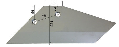 51750/L 51843/L ploughshare for Frost cultivator